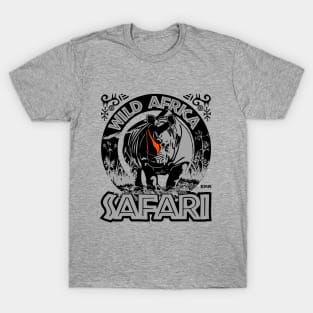 Wild Africa Safari, rhinoceros, T-Shirt